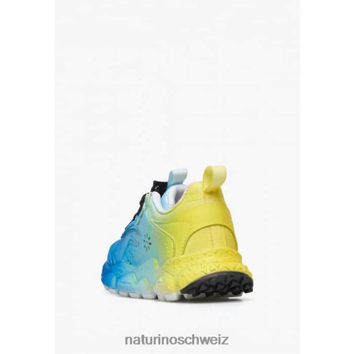 Naturino doi junior. Turnschuhe aus Öko-Leder und Stoff Kinder blau-himmelblau 66HJ39