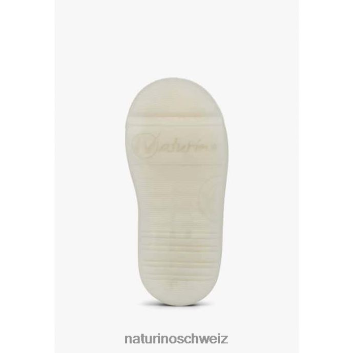 Naturino eindhoven vl Sneakers aus Leder und Wildleder Kinder Platin 66HJ399