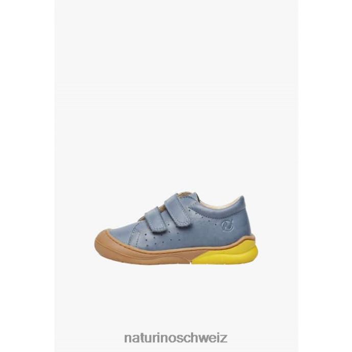 Naturino gabby vl Erste-Schritte-Schuhe aus Nappaleder Kinder hellblau 66HJ436