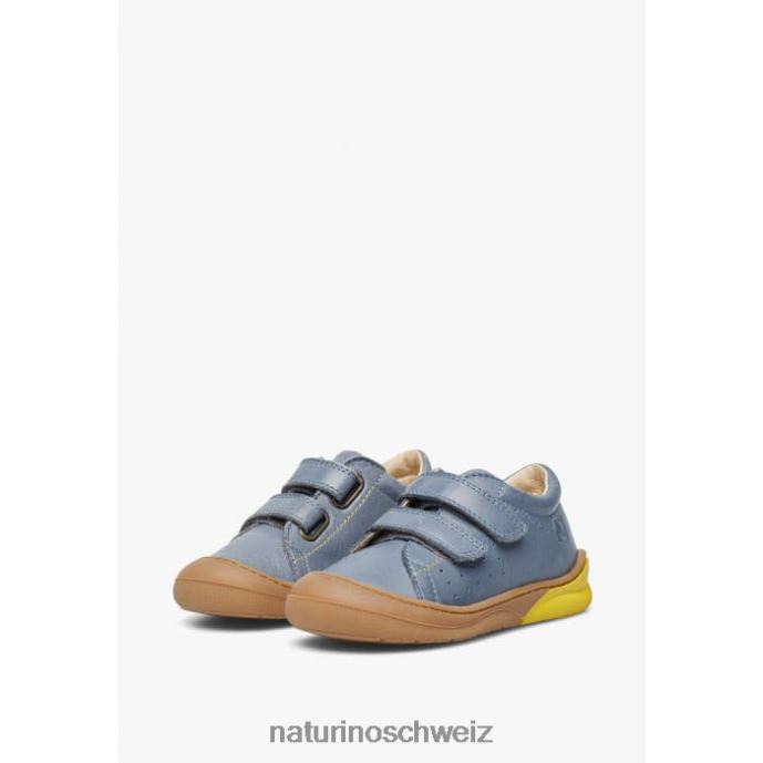 Naturino gabby vl Erste-Schritte-Schuhe aus Nappaleder Kinder hellblau 66HJ436