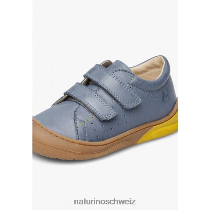 Naturino gabby vl Erste-Schritte-Schuhe aus Nappaleder Kinder hellblau 66HJ436