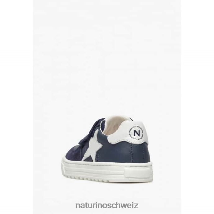 Naturino hess vl. Sneakers aus Leder und Wildleder Kinder Blau 66HJ475