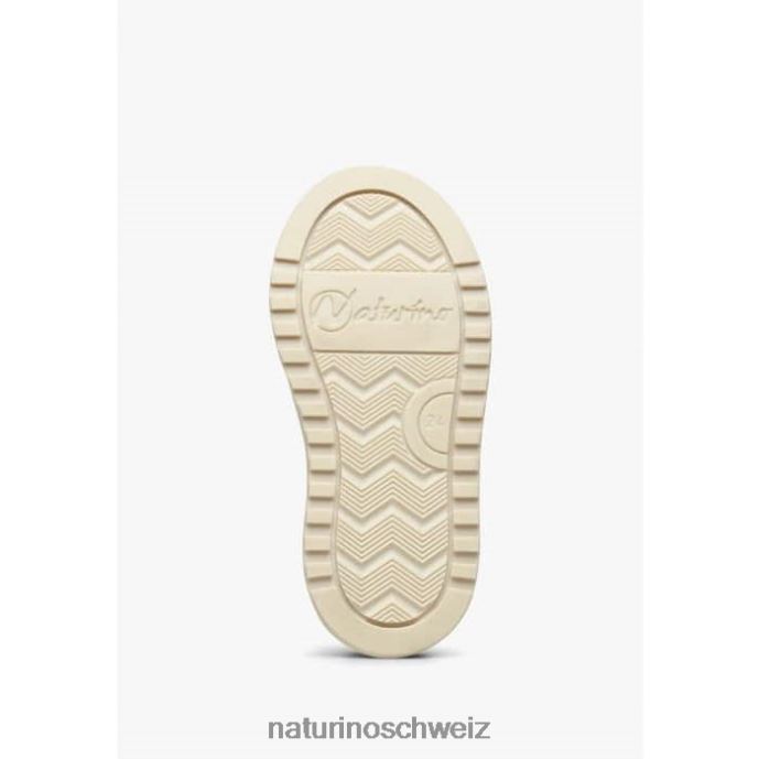 Naturino hess vl. Sneakers aus Leder und Wildleder Kinder himmelblau-beige 66HJ382