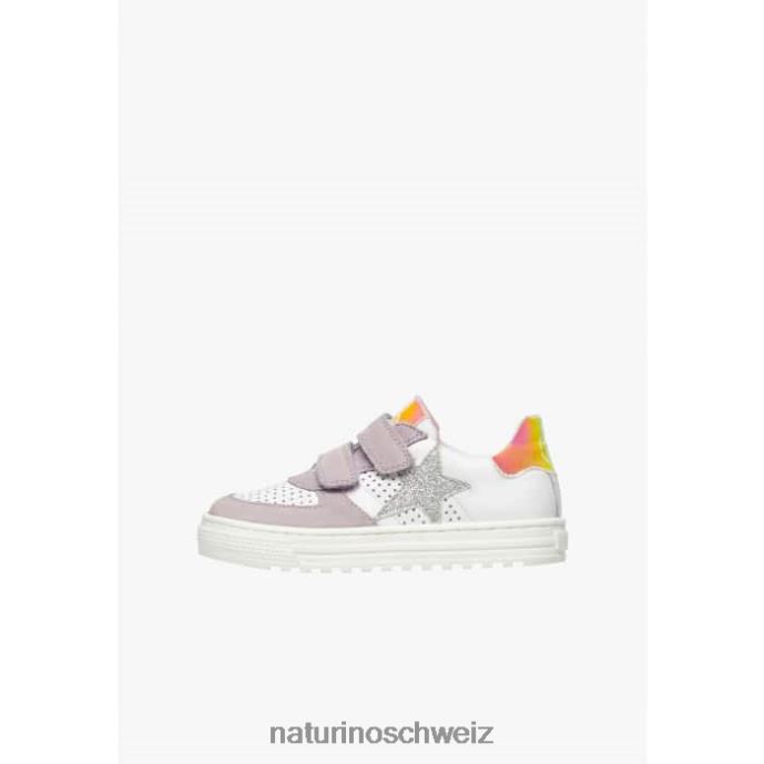 Naturino hess vl. Sneakers aus Leder und Wildleder Kinder lila-weiß 66HJ502