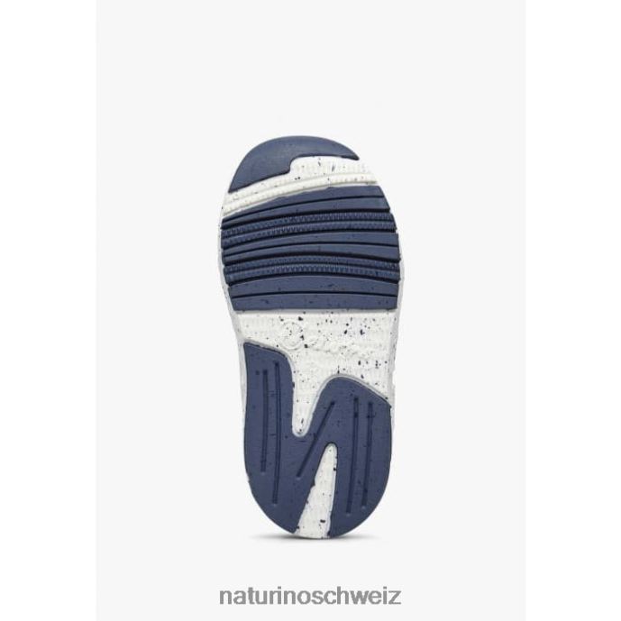 Naturino jesko star vl. Sneakers aus Wildleder und Stoff Kinder Blau Weiss 66HJ500