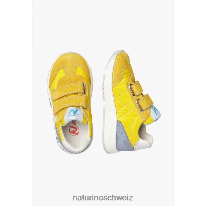 Naturino jesko vl. Sneakers aus Wildleder und technischem Stoff Kinder Gelb 66HJ373