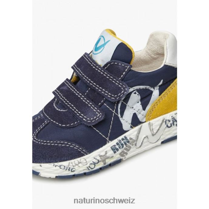 Naturino jesko vl. Sneakers aus Wildleder und technischem Stoff Kinder Marine 66HJ504