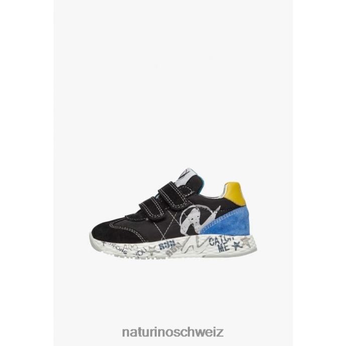 Naturino jesko vl. Sneakers aus Wildleder und technischem Stoff Kinder Schwarz 66HJ425
