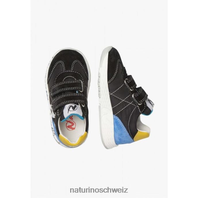Naturino jesko vl. Sneakers aus Wildleder und technischem Stoff Kinder Schwarz 66HJ425
