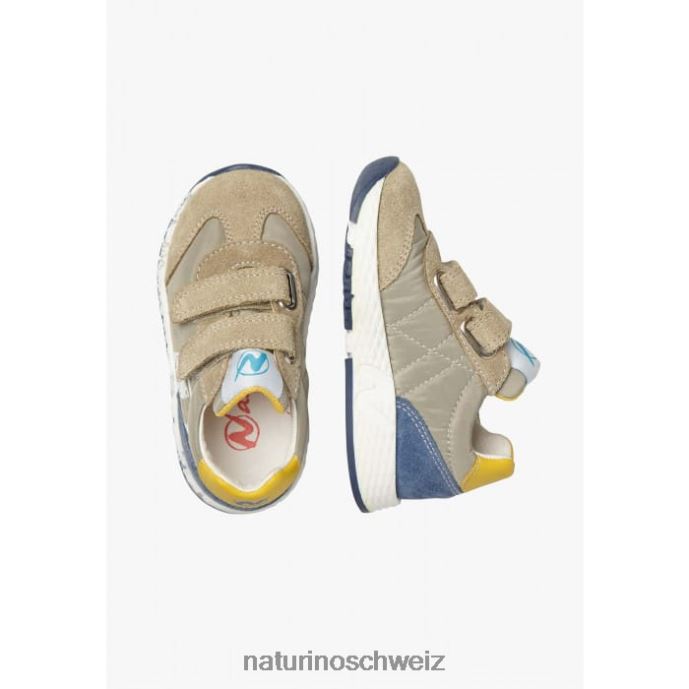 Naturino jesko vl. Sneakers aus Wildleder und technischem Stoff Kinder Taubengrau 66HJ413