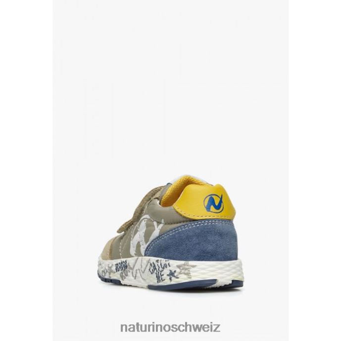 Naturino jesko vl. Sneakers aus Wildleder und technischem Stoff Kinder Taubengrau 66HJ413