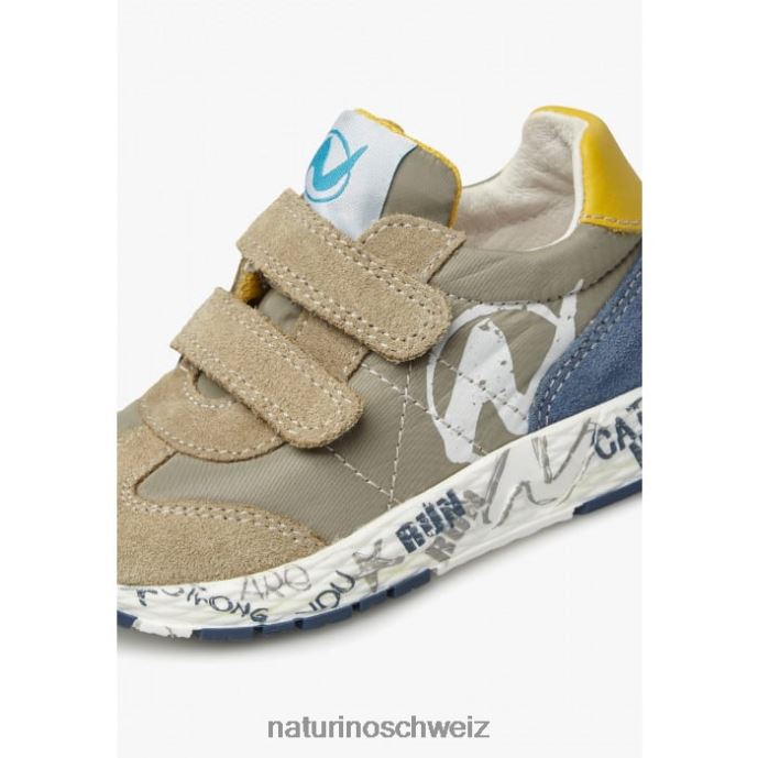 Naturino jesko vl. Sneakers aus Wildleder und technischem Stoff Kinder Taubengrau 66HJ413