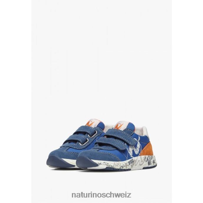 Naturino jesko vl. Sneakers aus Wildleder und technischem Stoff Kinder hellblau 66HJ420