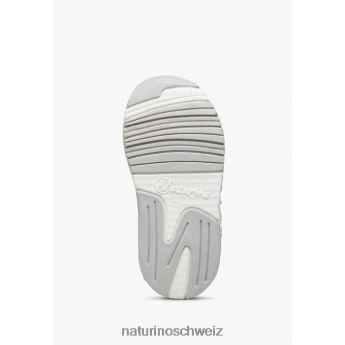 Naturino jesko vl. Sneakers aus Wildleder und technischem Stoff Kinder weiß Blau 66HJ419