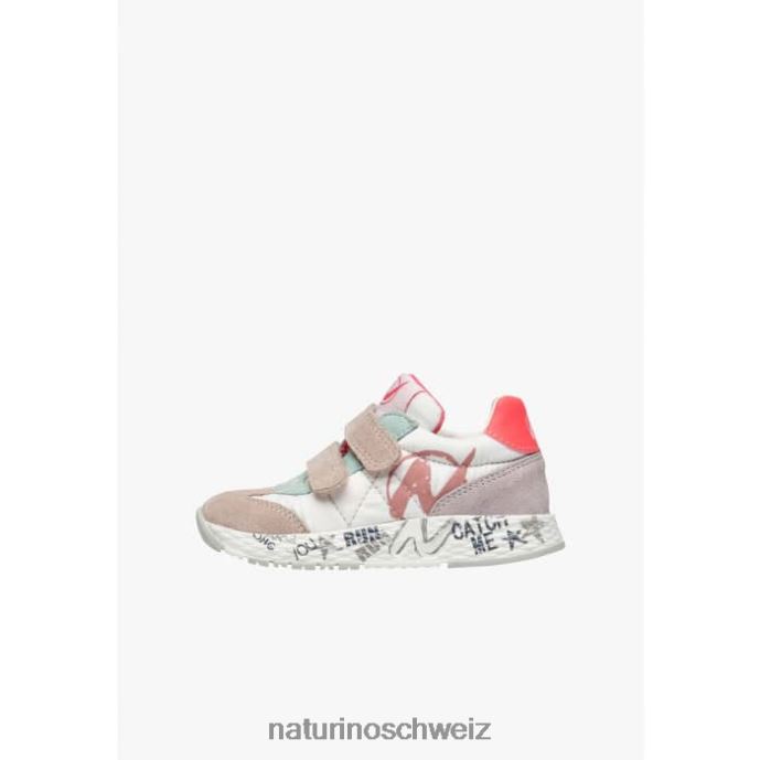 Naturino jesko vl. Sneakers aus Wildleder und technischem Stoff Kinder weiß-rosa 66HJ410
