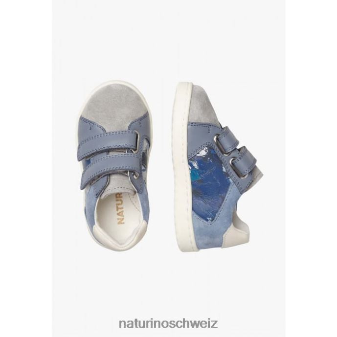 Naturino kozuc vl Sneakers aus Leder und Wildleder Kinder Marinegrau 66HJ447