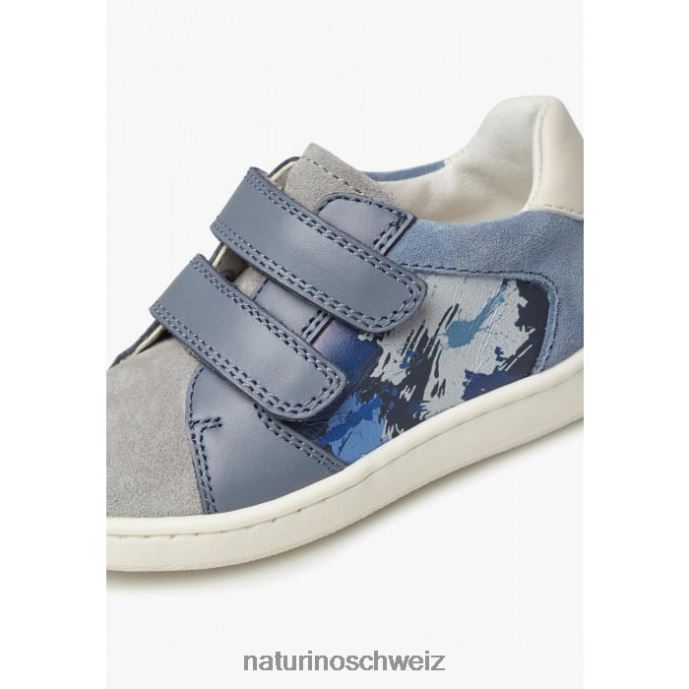 Naturino kozuc vl Sneakers aus Leder und Wildleder Kinder Marinegrau 66HJ447