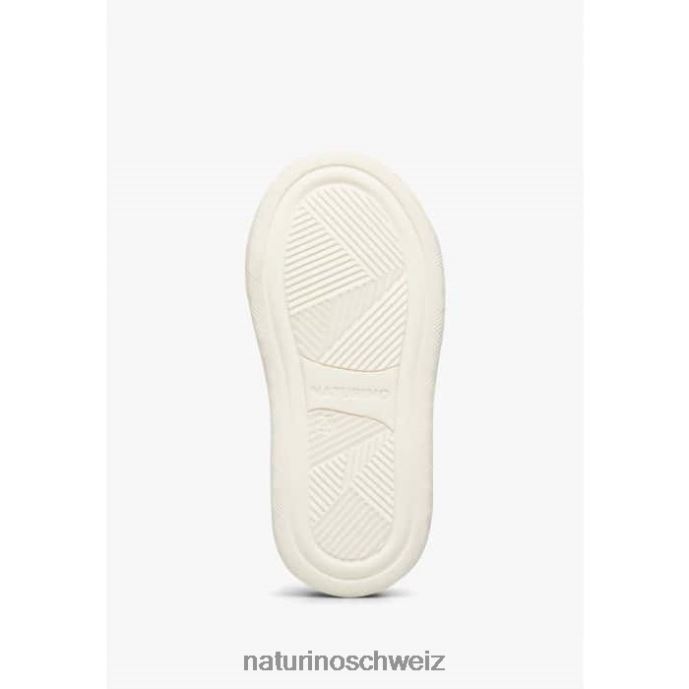 Naturino kozuc vl Sneakers aus Leder und Wildleder Kinder Silber Weiss 66HJ405