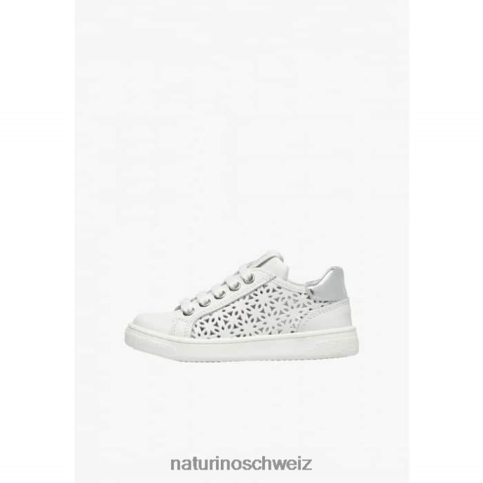 Naturino qell zip. Ledersneaker Kinder Weiss 66HJ460