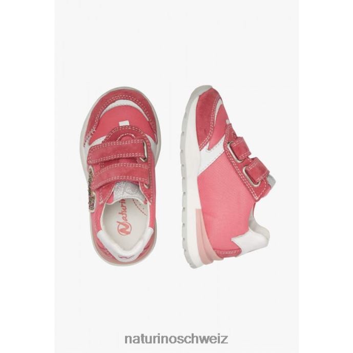 Naturino quell vl Sneakers aus Leder und Stoff Kinder Fuchsie 66HJ414