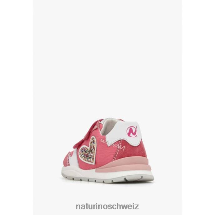 Naturino quell vl Sneakers aus Leder und Stoff Kinder Fuchsie 66HJ414