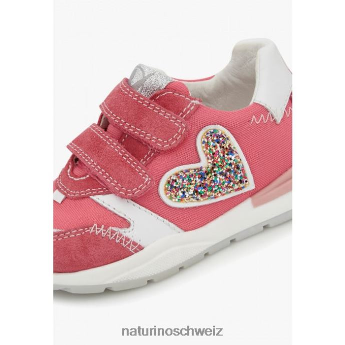 Naturino quell vl Sneakers aus Leder und Stoff Kinder Fuchsie 66HJ414