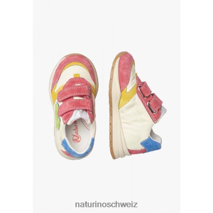 Naturino quell vl Sneakers aus Wildleder und Stoff Kinder fuchsia-weiß 66HJ479