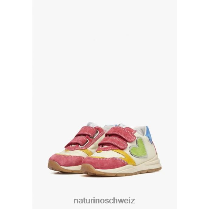 Naturino quell vl Sneakers aus Wildleder und Stoff Kinder fuchsia-weiß 66HJ479