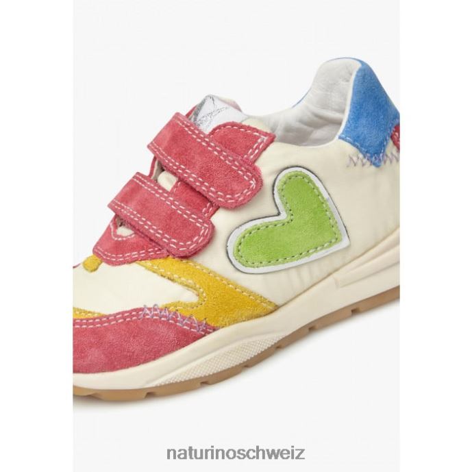 Naturino quell vl Sneakers aus Wildleder und Stoff Kinder fuchsia-weiß 66HJ479
