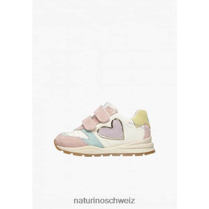 Naturino quell vl Sneakers aus Wildleder und Stoff Kinder rosa-weiß 66HJ412