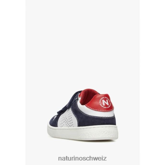 Naturino theral vl. Sneakers aus Leder und Wildleder Kinder weiß Blau 66HJ462