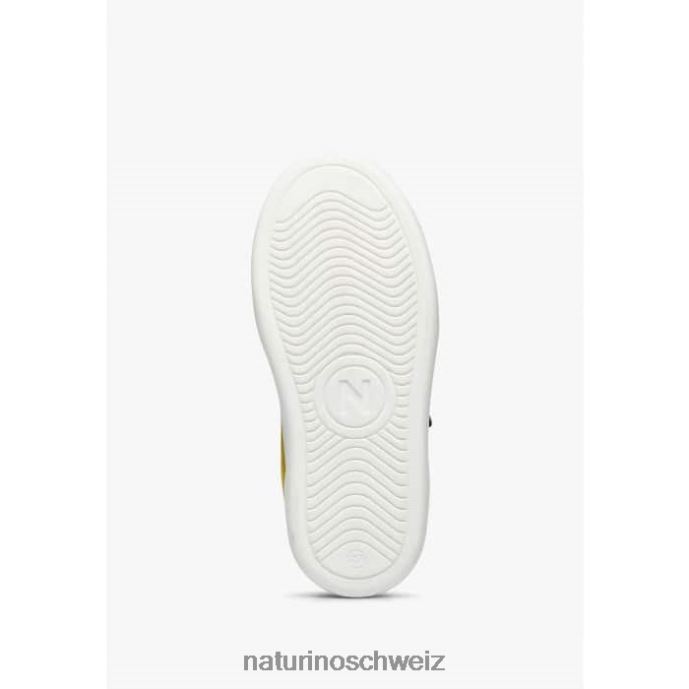 Naturino theral vl. Sneakers aus Leder und Wildleder Kinder weiß-himmelblau 66HJ374